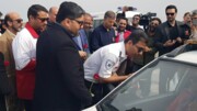 فیلم | آئین استقبال از مسافران نوروزی در بوشهر