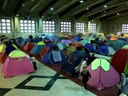 اسکان اضطراری مسافران نوروزی مشهد در مکانهای سقف دار در حال انجام است