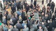 پیکر مادر شهیدان رحیمی در بیرجند تشییع شد