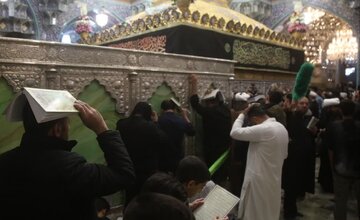 مراسم احیای سومین شب قدر در حرم مطهر حضرت معصومه (س) برگزار شد