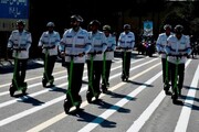 پلیس اسکوتر سوار در اصفهان ناظر بر رفتار ترافیکی شهروندان