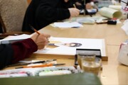 خلق اثر هنرمندان‌ بانوی قمی در رویداد رسانه‌ای «آیه‌ نگار»