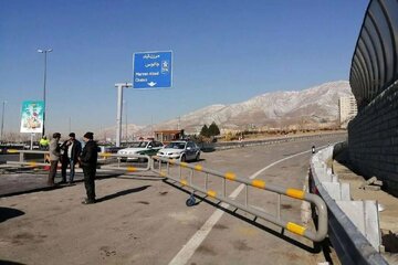 انسداد مسیر شمال به جنوب محور چالوس و آزادراه تهران-شمال