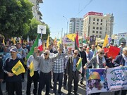 فریاد بوشهری‌ها علیه جنایات رژیم صهیونیستی در سواحل خلیج فارس