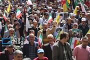Les Iraniens participant aux rassemblements de la Journée de Qods à travers le pays