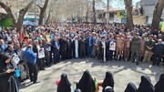 فیلم| همدردی با کودکان غزه؛ راهپیمایی روز قدس در شهرستانهای شرق کرمانشاه