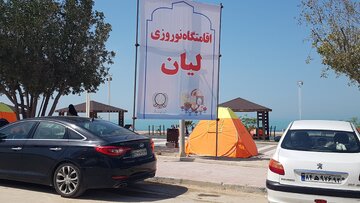 فیلم | مسافران نوروزی در ساحل بوشهر