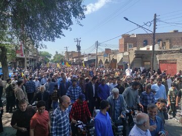 طوفان الاحرار شهر مقاوم دزفول در حمایت از فلسطین