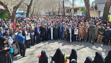 فیلم| همدردی با کودکان غزه؛ راهپیمایی روز قدس در شهرستانهای شرق کرمانشاه