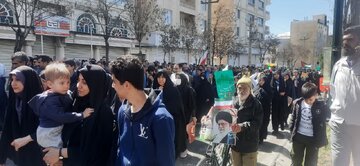فریاد همبستگی مردم بروجرد در روز قدس