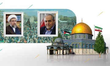 قدردانی نماینده ولی فقیه و استاندار آذربایجان شرقی از حماسه سازی مردم استان در روز قدس