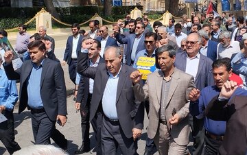 تجلیل مسوولان اندیمشک از حماسه آفرینی مردم در روز قدس