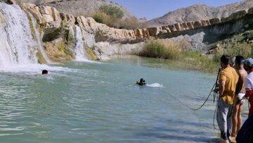 جوان ۲۶ساله در آبشار کیوان گچساران غرق شد