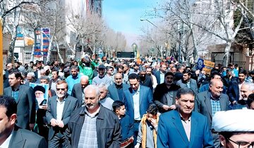 فیلم | راهپیمایی روز قدس در غرب استان اصفهان