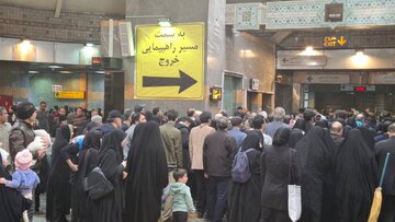 ثبت بیش از ۶۰۰ هزار سفر با مترو در روز قدس