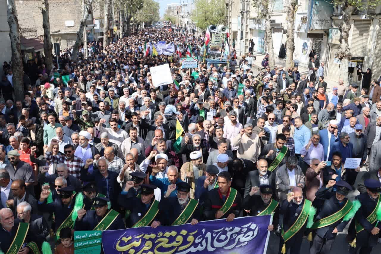 گرگان در روز قدس؛ رنگین‌کمان اقوام زیر پرچم آرمان