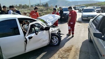 ۱۴ مصدوم بر اثر ۲ فقره تصادف در شهرهای گچساران و باشت