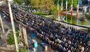 نماز عید فطر در گرمسار اقامه شد/ تجلی رحمت الهی و تکمیل درس بندگی + فیلم