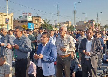 نماز عید سعید فطر در اهواز اقامه شد+ فیلم