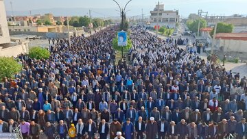 فیلم/ اقامه‌ نماز باشکوه عید فطر در دهدشت