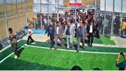زمین چمن مصنوعی روستایی در ایجرود به بهره برداری رسید