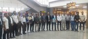 استقبال از ملی پوش هرمزگانی تیم فوتبال ساحلی ایران در فرودگاه بندرعباس