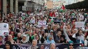تظاهرات هزاران مغربی در محکومیت کوچاندن اهالی غزه