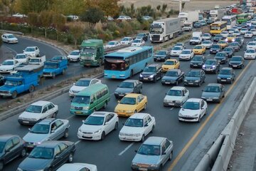 افزایش ۱۰ درصدی تردد خودروها در جاده های قزوین