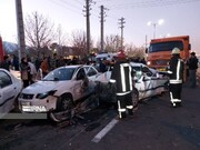 سوانح جاده‌ای خراسان رضوی یک کشته و ۱۱ مصدوم درپی داشت