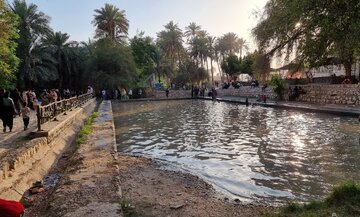 فیلم| چشمه‌ای در قلب نخل‌ها و کوه‌ها