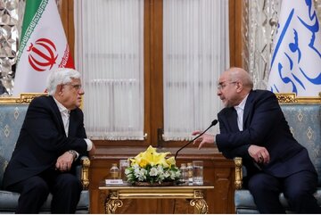 دیدار نوروزی عارف با قالیباف