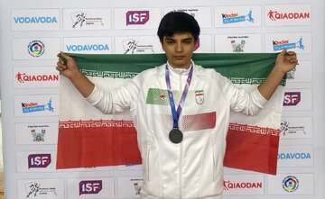 نخستین مدال‌ کاروان ایران به دست آمد؛ شاهدی نقره‌ای شد