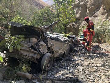 سانحه رانندگی در جاده کندوان ۲ کشته و چهار مصدوم برجا گذاشت