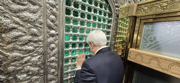 معاون اول رییس جمهور به زیارت حرم نورانی امام رضا(ع) مشرف شد