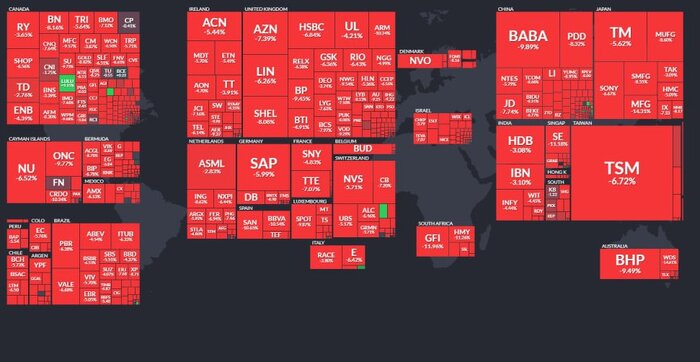 دومینوی سقوط بازارهای جهانی بورس به تهران رسید/ کاهش قیمت فلزات اساسی