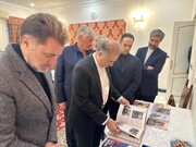 سفير إيران في موسكو يلتقي الكاتب الروسي لرواية القائد الشهيد سليماني