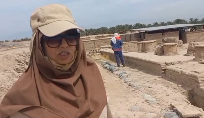 بخش دیگری از مسجد ۱۲۰۰ ساله شهر قدیم جیرفت در کاوشها نمایان شد