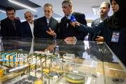 President Pezeshkian visits an exhibition of nuclear industry achievements