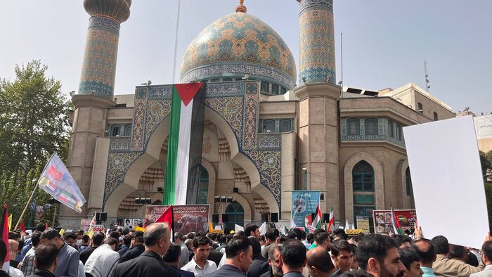وقفة احتجاجية في طهران تنديدا باستمرار الإبادة الجماعية التي يرتكبها الاحتلال في غزة