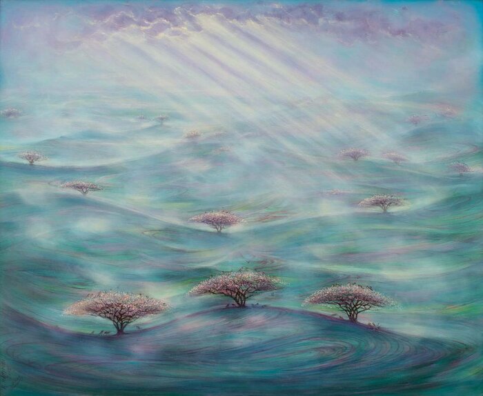 حسین محجوبی نقاش بهارِ ابدی