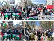 فریاد عدالت برای فلسطین، بار دیگر در شهرهای انگلیس طنین‌انداز شد