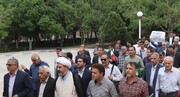 فیلم | تجمع دانشجویان یزد در حمایت از مردم مظلوم غزه