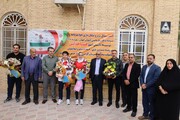 استقبال از شمشیربازان یزدی المپیک دانش‌آموزان +فیلم