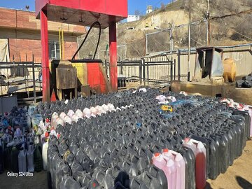 افزون‌بر ۶۲ هزار لیتر فرآورده‌ نفتی قاچاق در کردستان کشف شد