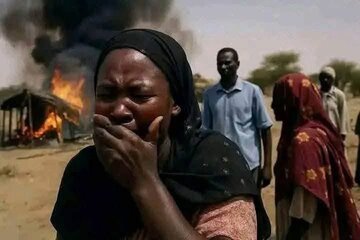 صدها هزار تن از ساکنان اردوگاه آوارگان «زمزم» سودان در پی حمله شورشیان آواره شدند