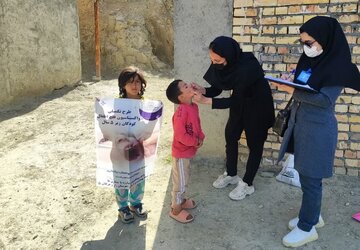 کودکان روستایی خراسان‌شمالی زیر چتر واکسیناسیون فلج اطفال