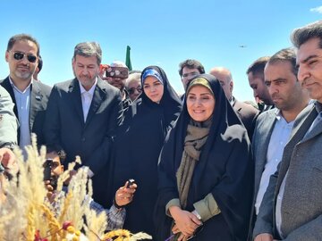 وزیر راه وشهرسازی وارد خور و بیابانک شد