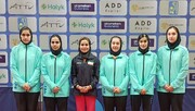 قهرمانی زودهنگام دختران ایران در تنیس روی میز آسیای میانه