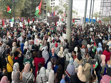 Casablanca : mobilisation de milliers de Marocains contre l’accostage des navires soutenant Tel-Aviv