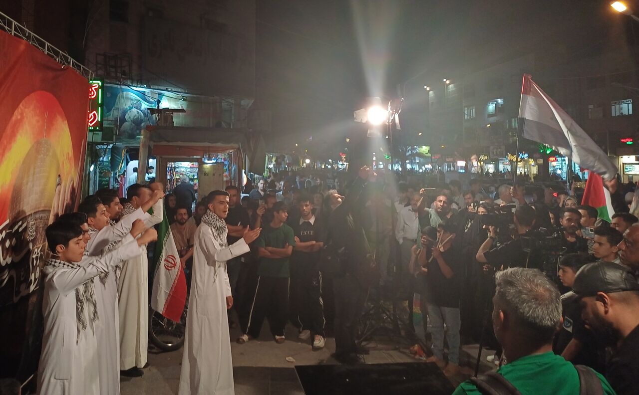 اجتماع دانشجویی و مردمی حامیان فلسطین در اهواز برگزار شد